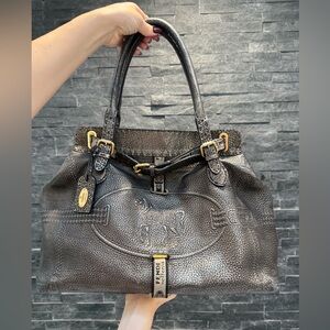 FENDI Selleria Borghese Metallic Tote